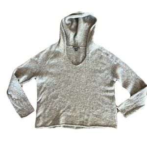 James Peres Los Angeles Hoodie Cashmere Sweater Silver Size 1